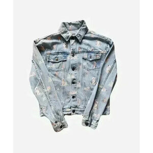 Women's Disney Store Oh My Disney Dog Dalmatian Jean Denim Jacket Size XS